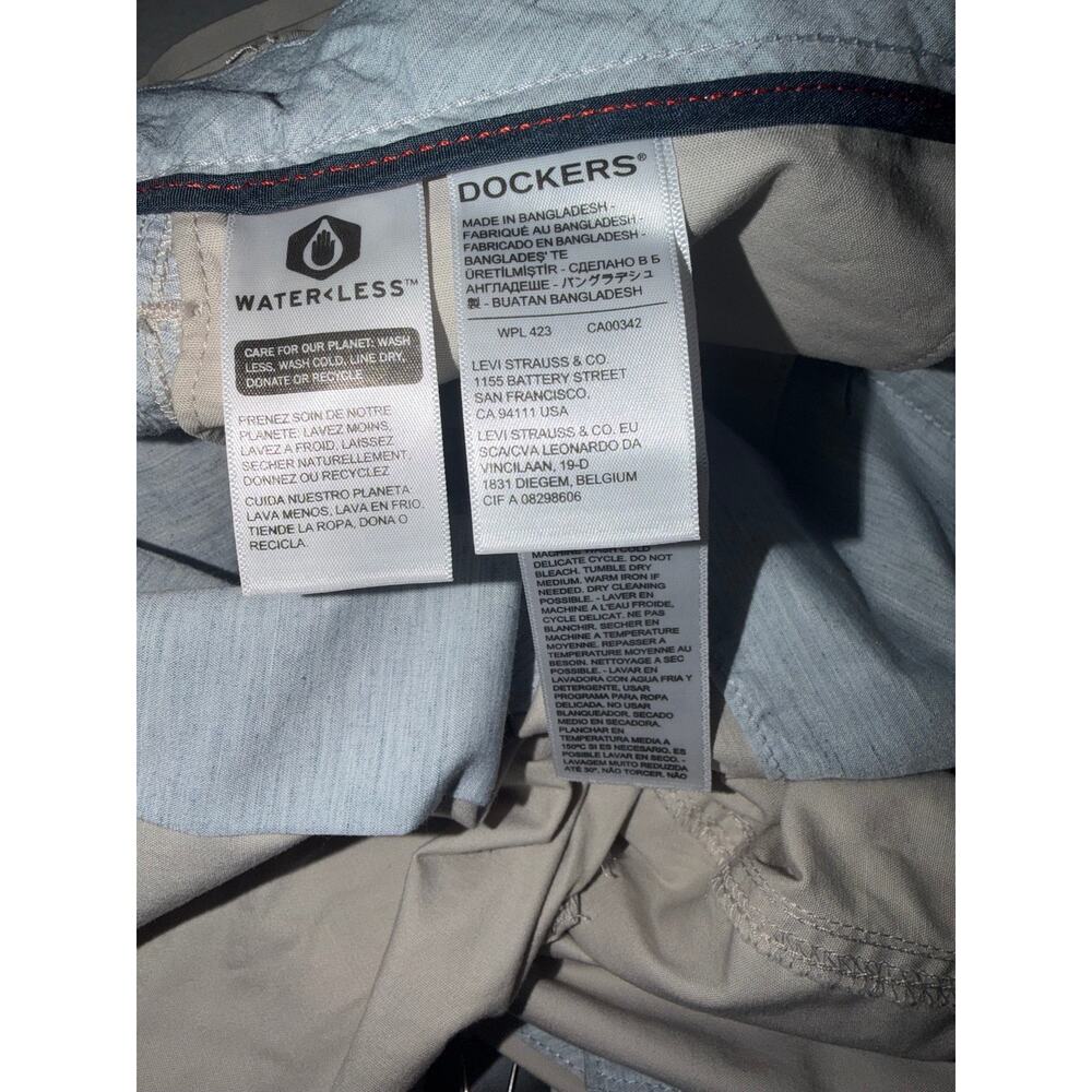 Docker men’s new Khaki with flexible waistband shorts - Picture 6 of 14